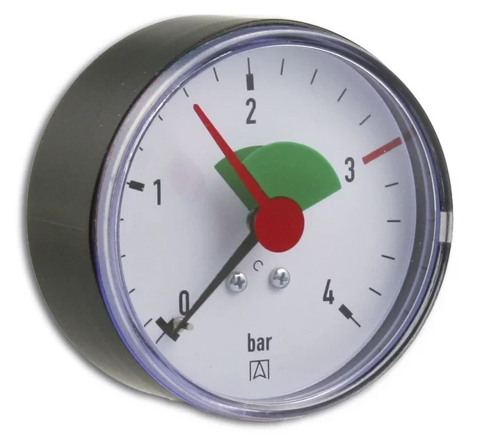 Heizungsmanometer axial