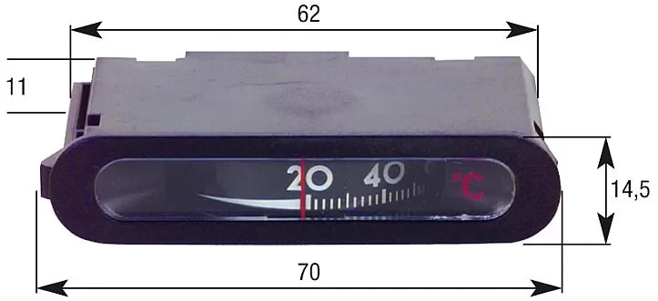 Kesselthermometer rechteckig